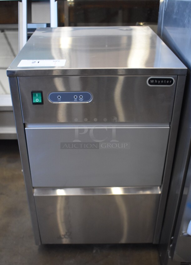 BRAND NEW SCRATCH AND DENT! Whynter FIM-450HS Stainless Steel Self Contained Ice Machine. 115 Volts, 1 Phase. Tested and Working!