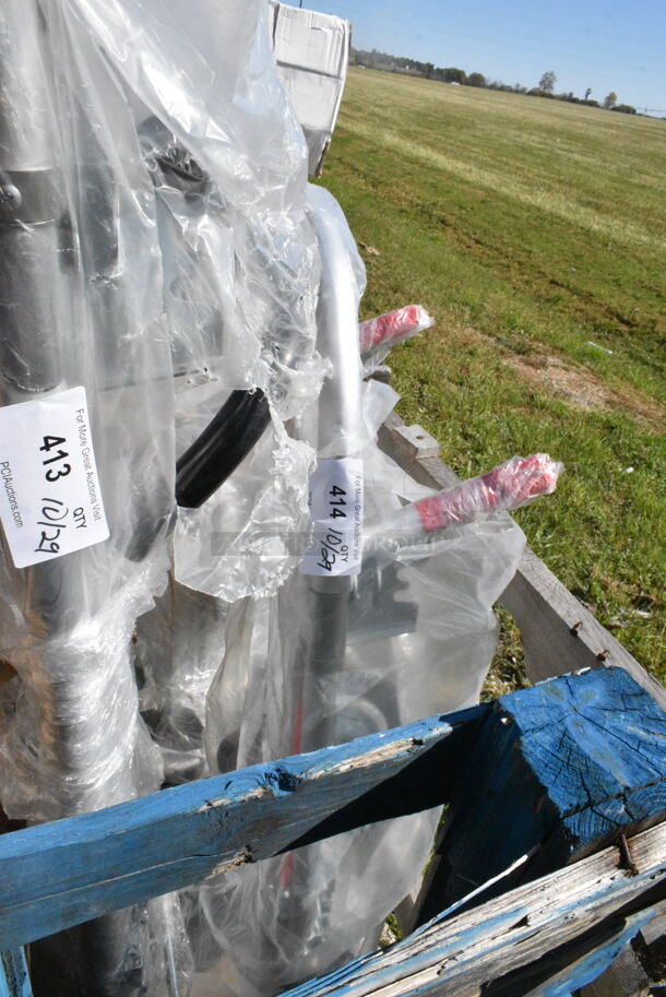 BRAND NEW SCRATCH AND DENT! HS-1018 Lavex 750 lb. 2-in-1 Convertible Hand Truck with Nose Plate and Pneumatic Wheels. May Be Missing Pieces. - Image 3 of 3