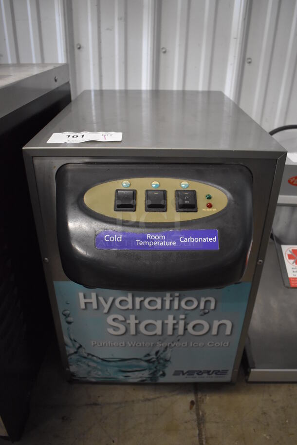 Everpure EXUBERA PRO CT-31 Stainless Steel Commercial Countertop Sparkling and Chilled Water Dispenser. 115 Volts, 1 Phase. 14x24x20 - Image 1 of 5