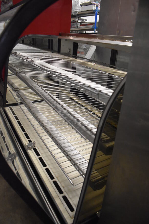 Stainless Steel Commercial Floor Style Deli Display Case Merchandiser w/ Metal Racks. 59x35x51. Tested and Working! - Image 6 of 6