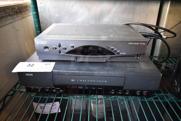 2 Items; RCA VHS Player and Scientific Atlanta Explorer 4520C. 2 Times Your Bid! - Image 1 of 7