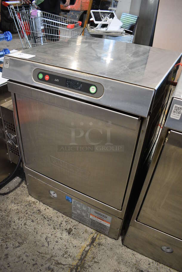Hobart LXIH ENERGY STAR Stainless Steel Commercial Floor Style Undercounter Hi Temp High Temperature Dishwasher. 120-208-240 Volts, 1 Phase. 24x25x34 - Image 3 of 8