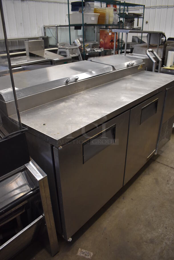 True TPP-67 Stainless Steel Commercial Pizza Prep Table on Commercial Casters. 115 Volts, 1 Phase. 67x32x42. Tested and Powers On But Does Not Get Cold - Image 8 of 8