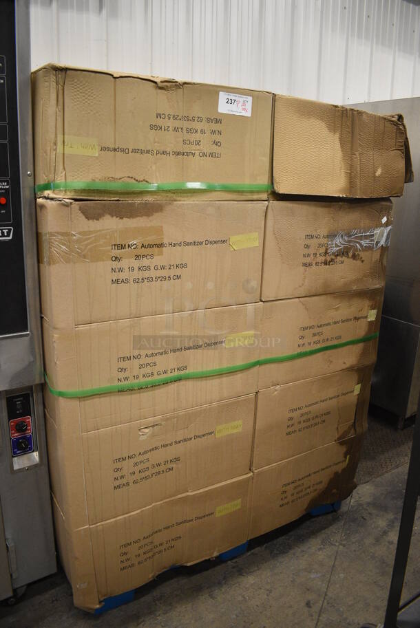 PALLET LOT of 20 BRAND NEW Boxes of 20 Viavision Automatic Hand Sanitizer Dispensers. Total of 400. 5x5x10.5. 20 Times Your Bid! - Image 2 of 7