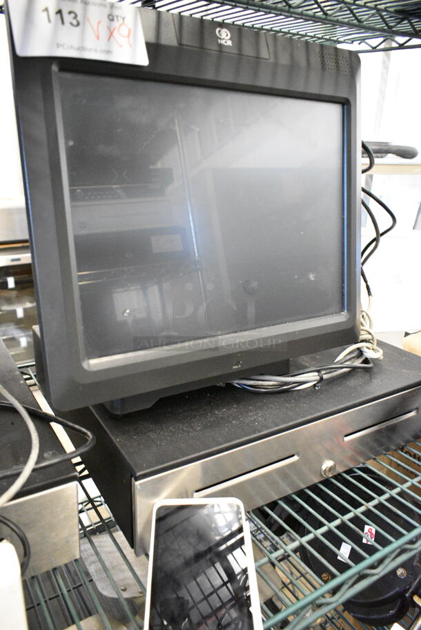 9 Various Items Including NCR POS Monitor, Epson M244A Receipt Printer, VeriFone Credit Card Reader, 2 Cash Drawers. 9 Times Your Bid!  - Image 5 of 12