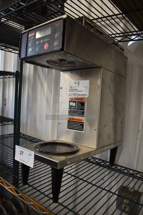 2017 Bunn AXIOM-35-2 Stainless Steel Commercial Countertop 2 Burner Coffee Machine. 120/208-240 Volts, 1 Phase. 8x19x24 - Image 3 of 7
