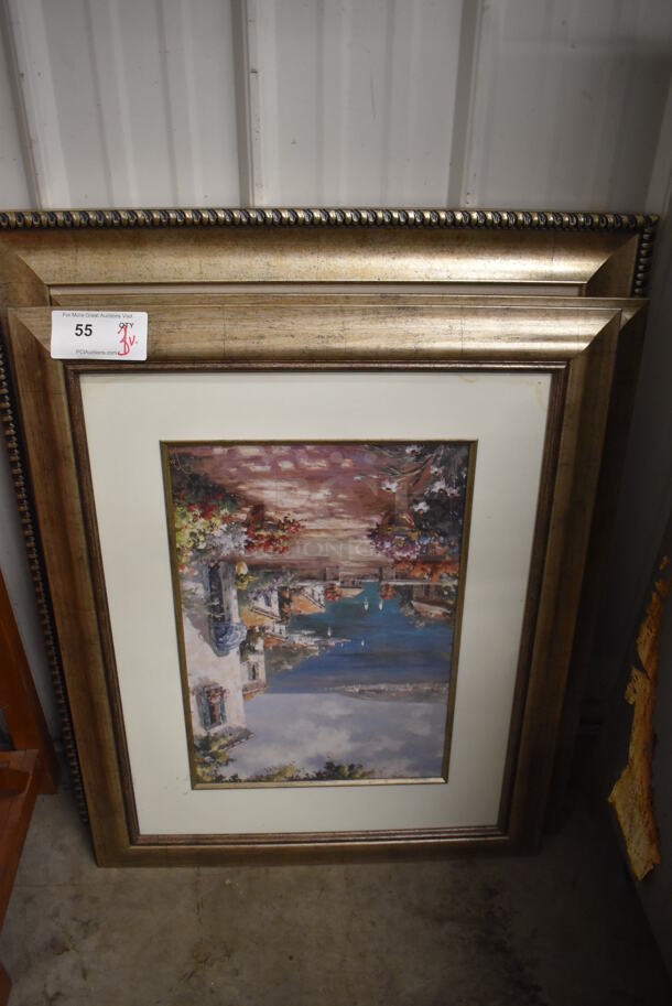 3 Framed Pictures. includes 26x1x32. 3 Times Your Bid!  - Image 1 of 5