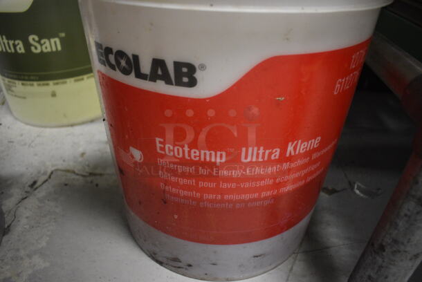4 Buckets of Ecolab Cleaner; Ecotemp Ultra Dry Rinse Additive, Ultra San and 2 Ecotemp Ultra Klene Detergent. 12x12x15. 4 Times Your Bid! (kitchen) - Image 5 of 6