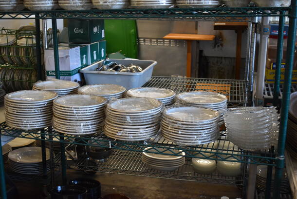 ALL ONE MONEY! Tier Lot of Various Items Including Ceramic Plates and Glass Fish Shaped Dishes - Image 4 of 10