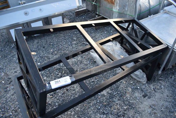 2 Black Metal Dunnage Racks. 48x19x15. 2 Times Your Bid!  - Image 2 of 3