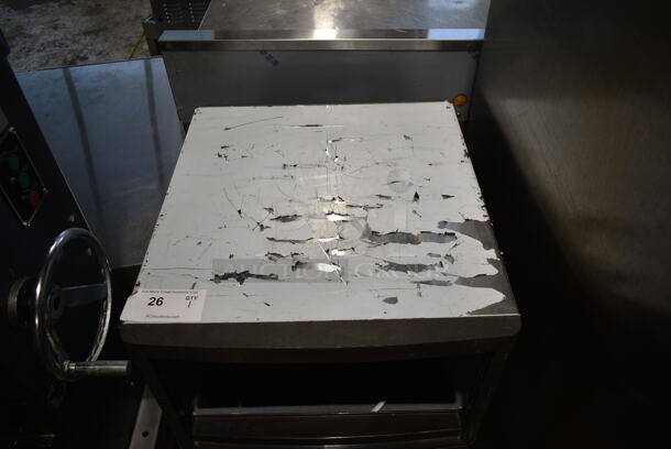 2017 Manitowoc QM30A Stainless Steel Commercial Self Contained Undercounter Ice Machine. Lid Is Stuck In Track. 115 Volts, 1 Phase. - Image 2 of 7