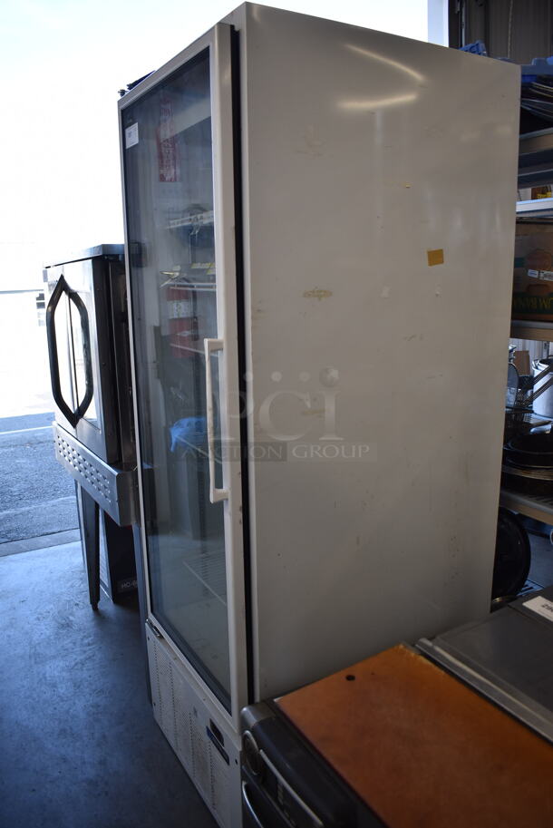 Master-Bilt BMG-23P Metal Commercial Single Door Reach In Cooler Merchandiser w/ Poly Coated Racks. 115/208-230 Volts, 1 Phase. 27x33x79. Tested and Working! - Image 4 of 8