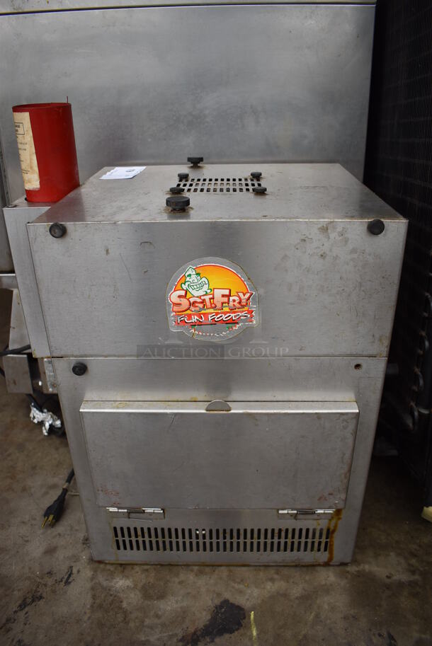 Perfect Fry Company Stainless Steel Commercial Countertop Electric Powered Ventless Fryer. 20x15x23