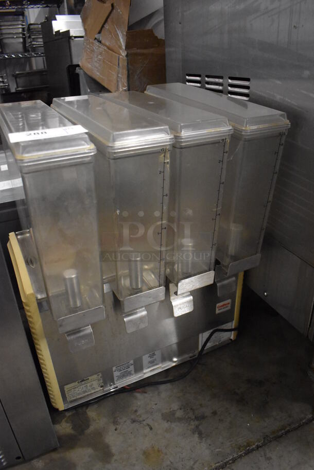 Crathco E47-4 Stainless Steel Commercial Countertop 4 Hopper Refrigerated Beverage Machine. 115 Volts, 1 Phase. 20x16x25. Tested and Does Not Power On - Image 3 of 6