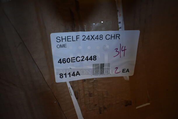 BRAND NEW SCRATCH AND DENT! Regency 460EC2448 24" x 48" NSF Chrome Wire Shelf - Image 3 of 3