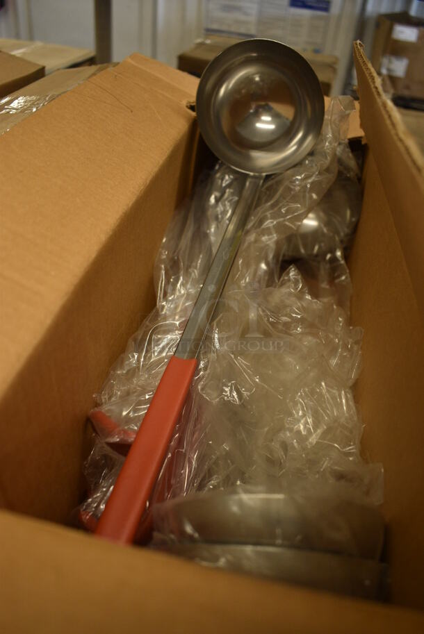 7 BRAND NEW IN BOX! Stainless Steel Ladles. 15