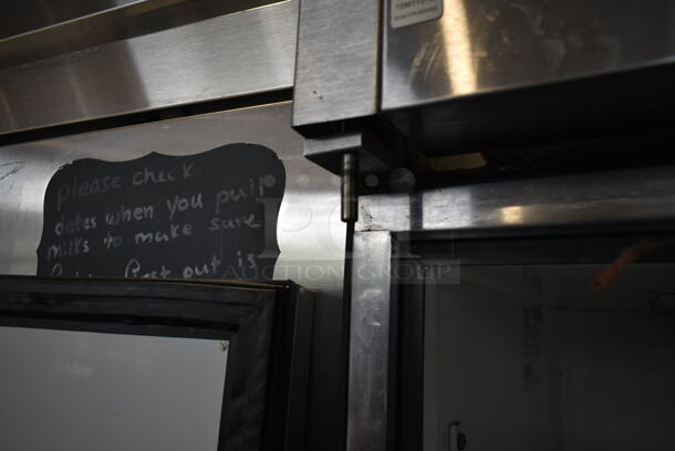 2010 True TG2R-2S ENERGY STAR Stainless Steel Commercial 2 Door Reach In Cooler w/ Poly Coated Racks. 115 Volts, 1 Phase. Tested and Working! - Image 8 of 9