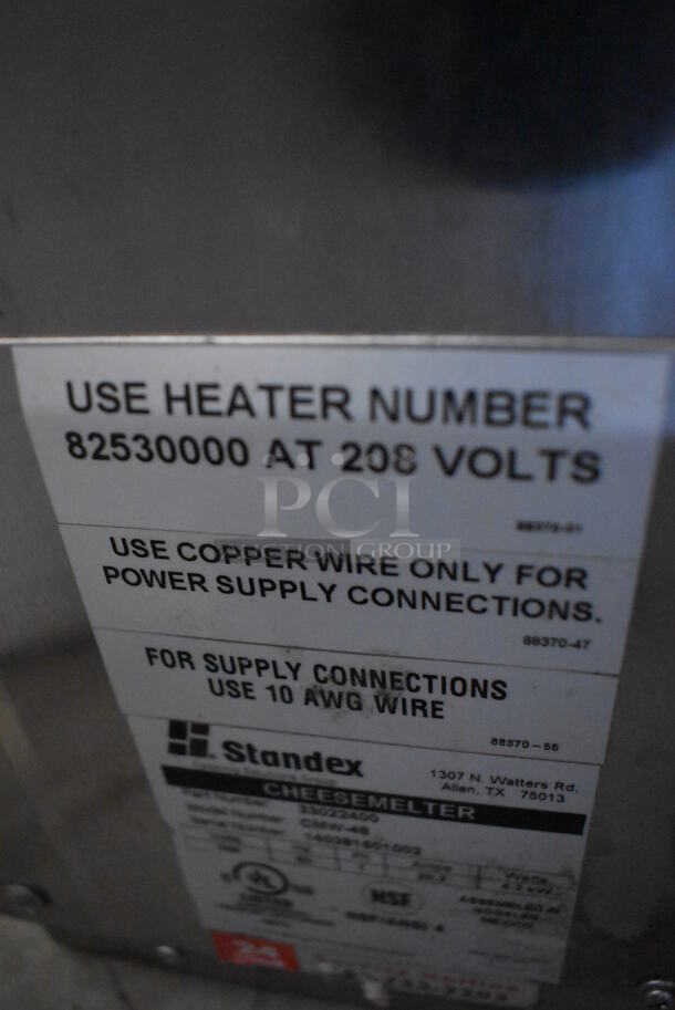 Standex CMW-48 Stainless Steel Commercial Cheese Melter. 208 Volts, 1 Phase. 49.5x17x16 - Image 6 of 6