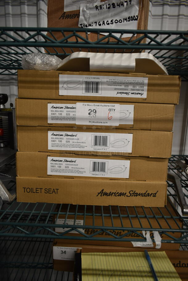 6 BRAND NEW IN BOX! American Standard 5901100.02 Elongated Commercial Heavy-Duty Toilet Seat. 6 Times Your Bid! - Image 2 of 6