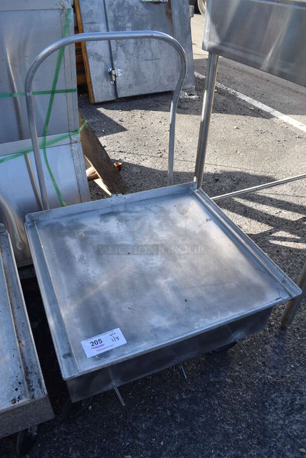 Metal Commercial Dolly w/ Push Handle on Commercial Casters. 27x32x39 - Image 2 of 4