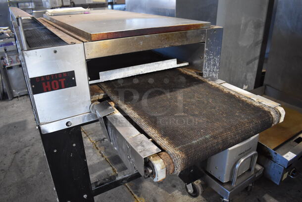 CTX HB4 Stainless Steel Commercial Floor Style Electric Powered Hearth Bake Conveyor Oven on Commercial Casters. Comes w/ Manual. 208 Volts, 3 Phase. 92x38x49 - Image 7 of 9