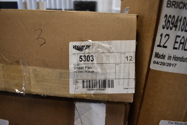 15 BRAND NEW IN BOX! Vollrath Metal Half Size Baking Pans. 13x18x1. 15 Times Your Bid! - Image 5 of 6