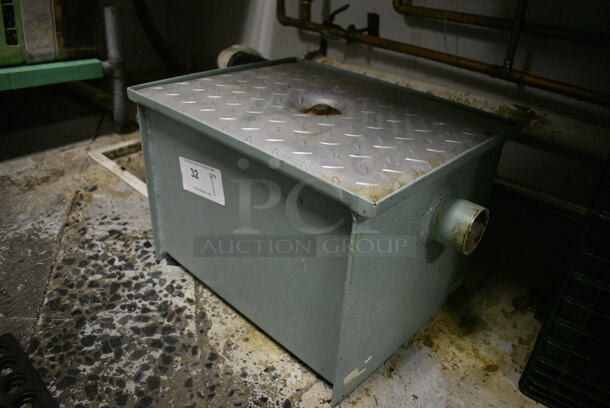 Metal Commercial Grease Trap. 19x14x12. (kitchen) - Image 3 of 4