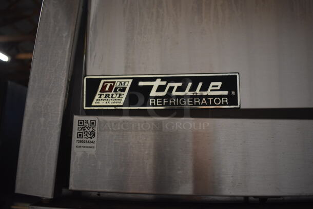 2011 True TG2R-2S Stainless Steel Commercial Double Door Reach In Cooler w/ Poly Coated Racks on Commercial Casters. 115 Volts, 1 Phase. 51x34x82. Tested and Working! - Image 2 of 6