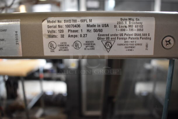 Duke SWD700-60FL M Metal Commercial Subway Sandwich Make Line w/ Lowering Sneeze Guard. 120 Volts, 1 Phase. - Image 4 of 5