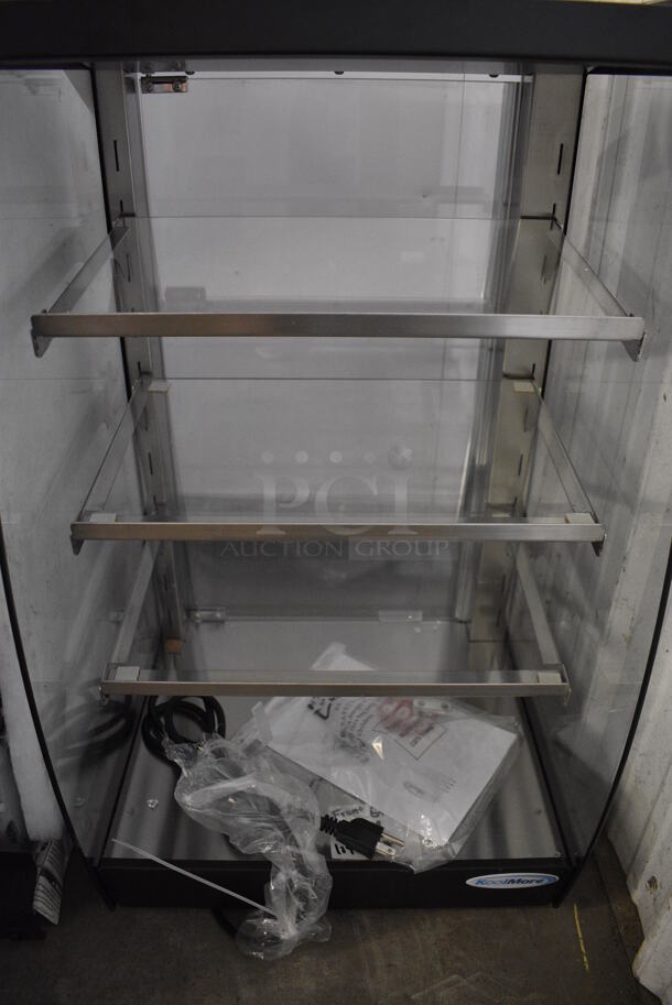 BRAND NEW! KoolMore Model DC-3CB Metal Commercial Countertop Dry Merchandiser Display Case. 16x15x28. Tested and Lights Power On - Image 4 of 6