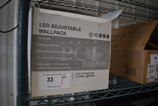 IN ORIGINAL BOX! LED Adjustable Wallpack. 9x5x9 - Image 4 of 7