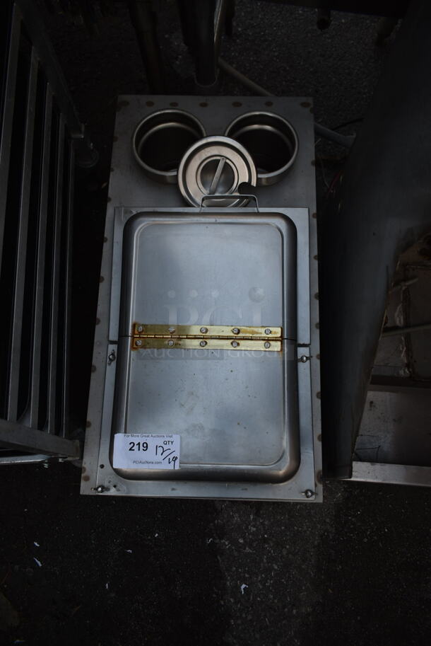 Stainless Steel Commercial Drop In Food Warmer w/ Main Bay and 2 Cylindrical Bays. - Image 2 of 4