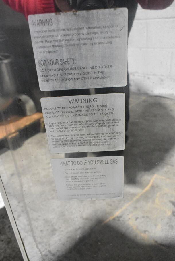 Stainless Steel Commercial Floor Style Natural Gas Powered Pasta Cooker. - Image 7 of 8