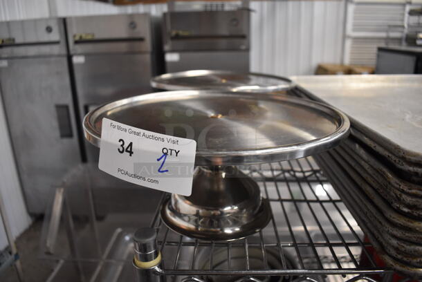 2 Metal Countertop Cake Stands. 13x13x6. 2 Times Your Bid! - Image 1 of 3