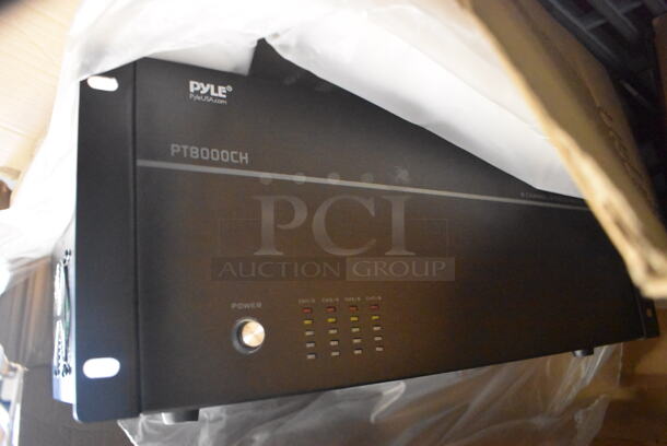 BRAND NEW IN BOX! Pyle PT8000CH Rack Unit 8 Channel Amplifier. 19x19x6.5 - Image 3 of 5
