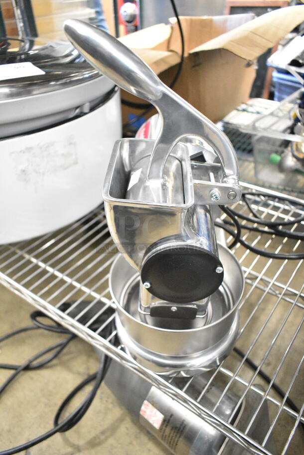 BRAND NEW SCRATCH AND DENT! Estella 348CG12 Stainless Steel Commercial Countertop Hard Cheese Grater. 120 Volts, 1 Phase. Tested and Working! - Image 1 of 5