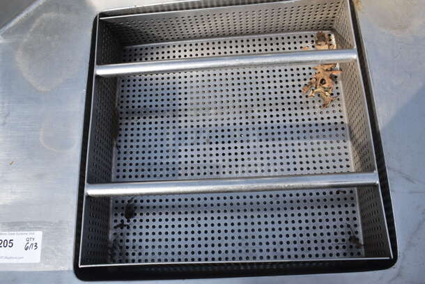 Stainless Steel Dirty Dishwasher Table w/ Strainer and Undershelf and Faucet - Image 5 of 5