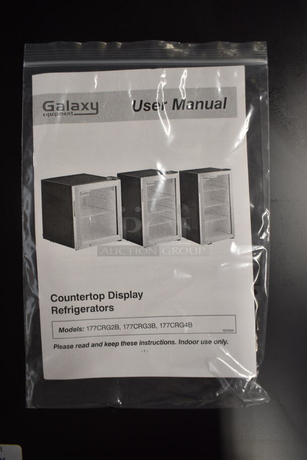 BRAND NEW SCRATCH AND DENT! Galaxy 177CRG48 Black Customizable Countertop Display Refrigerated Merchandiser - 3.5 cu ft. 115 Volts, 1 Phase. Tested and Powers On But Does Not Get Cold - Image 5 of 6