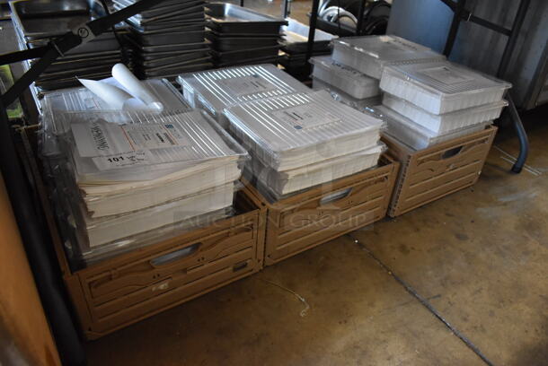 ALL ONE MONEY! Lot of 3 Bins of Online Labels.com OL5030WJ Weatherproof Matte Stickers for Inkjet. 