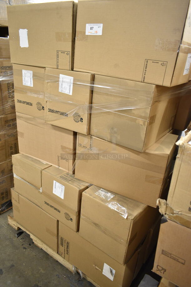 PALLET LOT of 25 Boxes of 64 BRAND NEW IN BOX! RESMSJAR16RSC 16 oz Mason Jars. 25 Times Your Bid! - Image 4 of 4