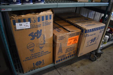 ALL ONE MONEY! Lot of 4 Boxes of Various Cones!