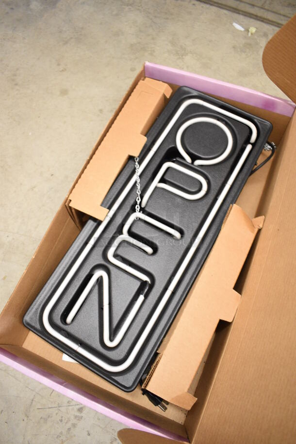 BRAND NEW IN BOX! Open Light Up Sign. 10x5x26 - Image 3 of 4