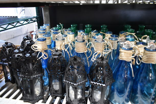 ALL ONE MONEY! Tier Lot of Various Items Including Metal Bins and Glass Bottles.  - Image 8 of 9