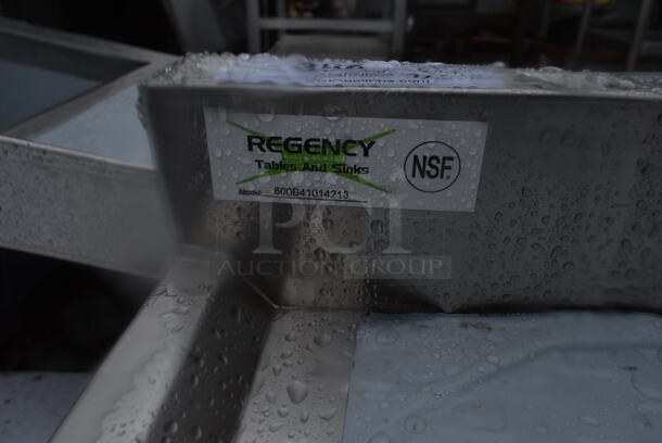 BRAND NEW SCRATCH AND DENT! Regency 600B41014213 Stainless Steel 4 Bowl Underbar Sink with Two Drainboards. Bays 10x14. Drain Boards 11x15 - Image 6 of 6