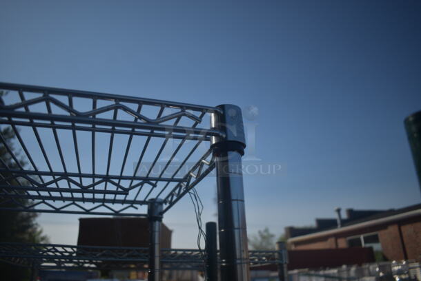 Open Utility Shelf With Metro Style Shelving On Commercial Casters. BUYER MUST DISMANTLE. PCI CANNOT DISMANTLE FOR SHIPPING. PLEASE CONSIDER FREIGHT CHARGES. - Image 5 of 5