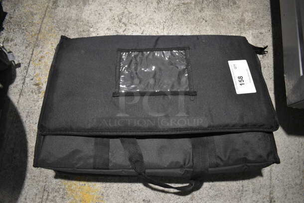 Black Insulated Food Carrying Bag. 22x12x14