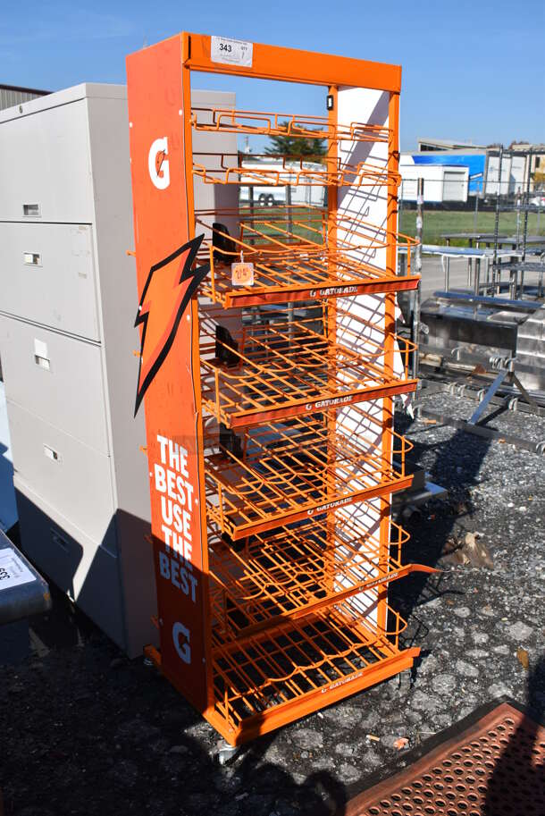 Orange Metal Rack. 24x20x66 - Image 5 of 6
