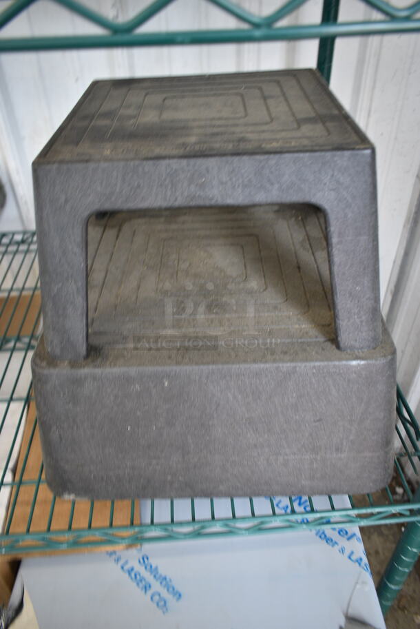 ALL ONE MONEY! Lot of 4 Tiers of Various BRAND NEW Items Including Ateco Baking Cups, 2 Box 12212105CS Choice Food Service Interfolded Pop- Up Foil, Adcraft FBR-11571 Metal Fry Baskets, 2 O-Cedar Microtwist Max Mop, Poultry Fence, Stepstool, Bell Marque Dispenser Napkins and Metal Bin. Does Not Include Shelving Unit.  - Image 10 of 12