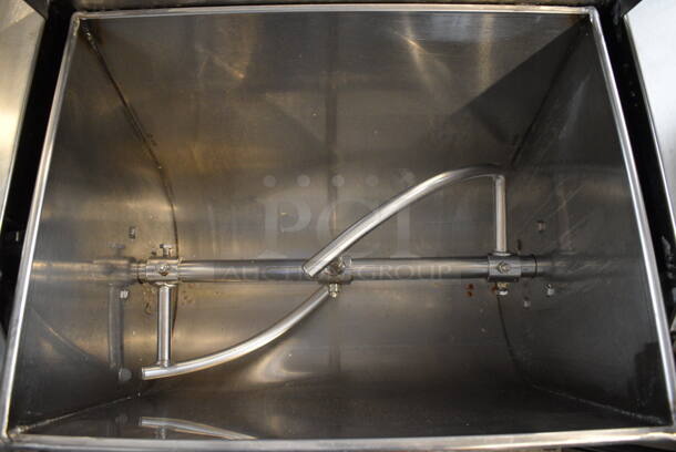 Stainless Steel Commercial Floor Style Meat Mixer. 250 Volts, 1 Phase. 31x24x29 - Image 4 of 6
