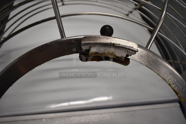 Hobart M802 Metal Commercial Floor Style 80 Quart Planetary Dough Mixer w/ Bowl Guard and Mixing Bowl Dolly. 200 Volts, 3 Phase.  - Image 3 of 9